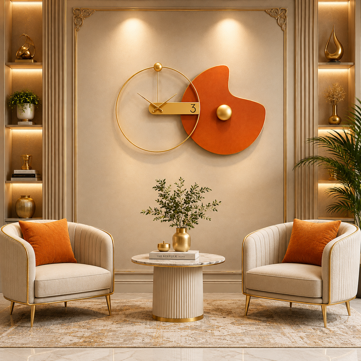 Aurelia Orbit — Luxury Modern Wall Clock