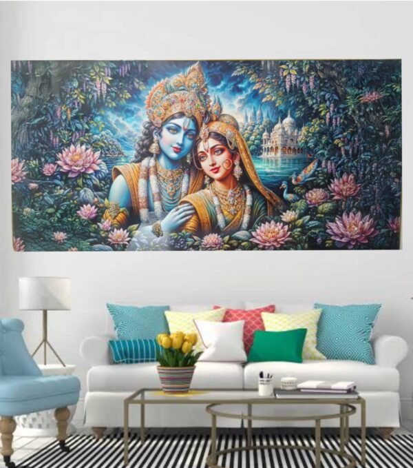 Crystal Painting Eternal Love of Radha Krishna